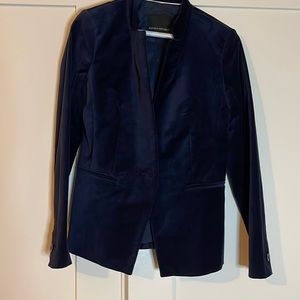 Banana Republic Navy Velvet one-button Blazer - size 0